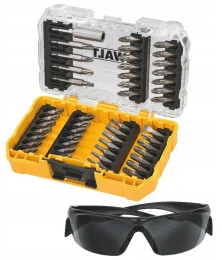 DeWALT Zestaw bitów (47 szt.) i okularów roboczych DT70703