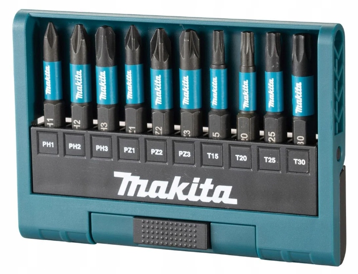 Zestaw bitów Udarowych 50mm Makita E-12011 Impact Black 10 szt PH PZ TX