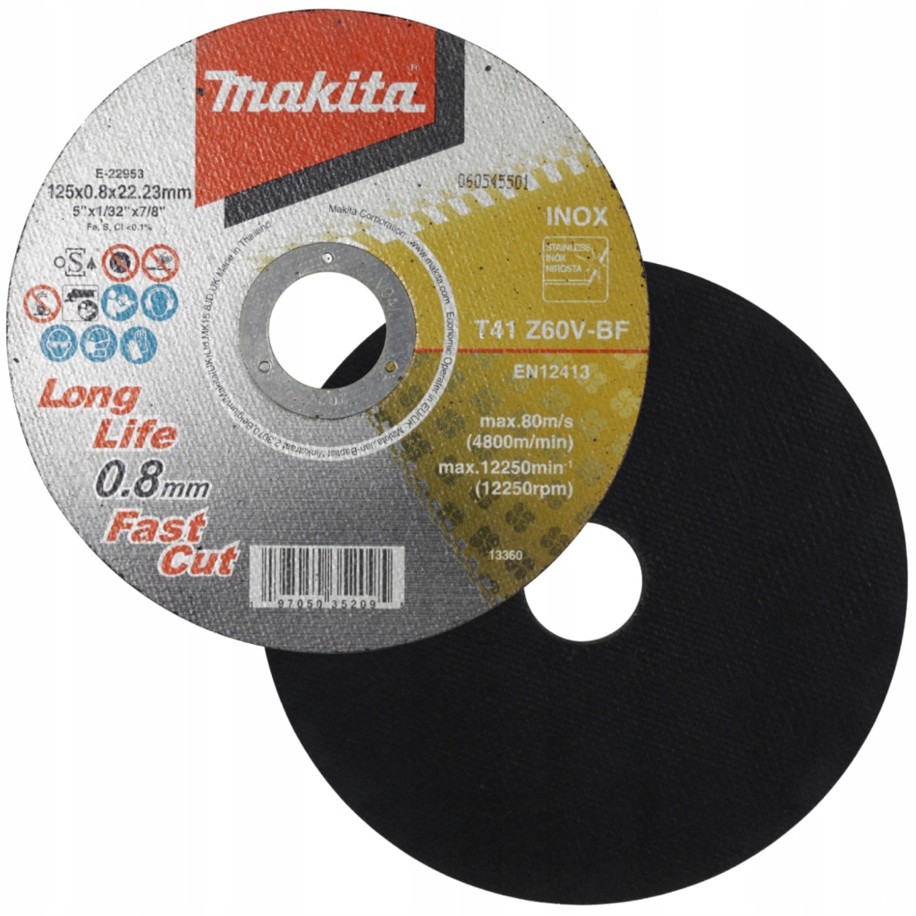 Tarcza do cięcia metalu Makita E-22953 INOX 125x0,8mm FastCut