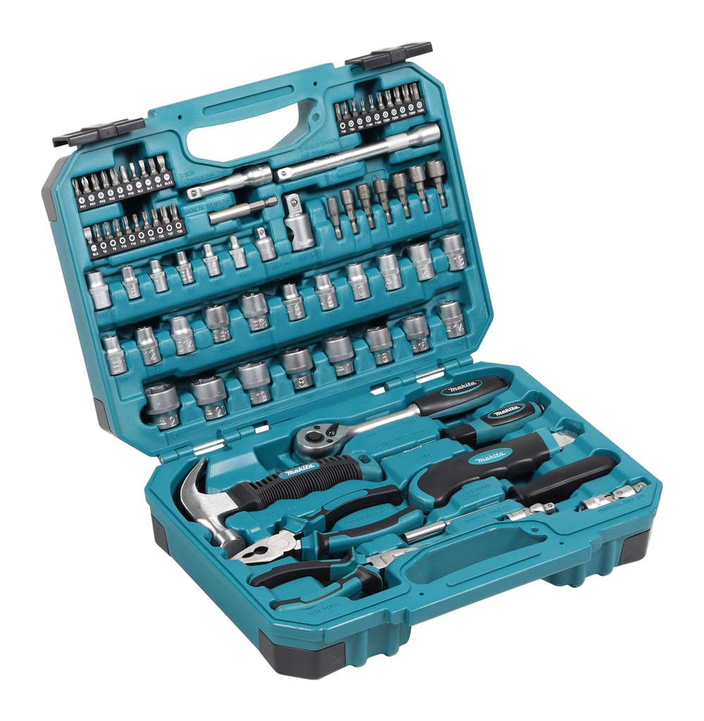 Makita E-10899 Zestaw akcesoriów i narzędzi ręcznych 76 elementów