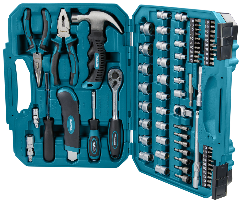 Makita E-10899 Zestaw akcesoriów i narzędzi ręcznych 76 elementów