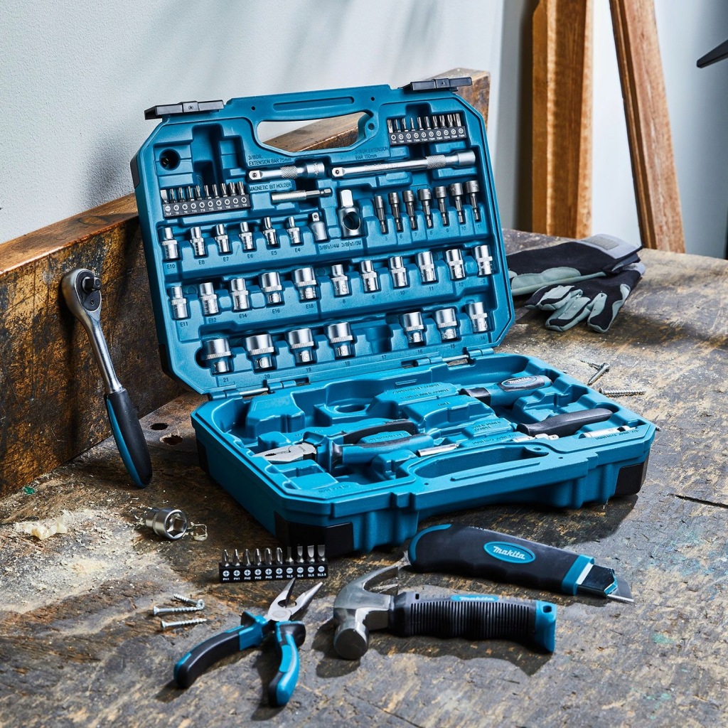 Makita E-10899 Zestaw akcesoriów i narzędzi ręcznych 76 elementów