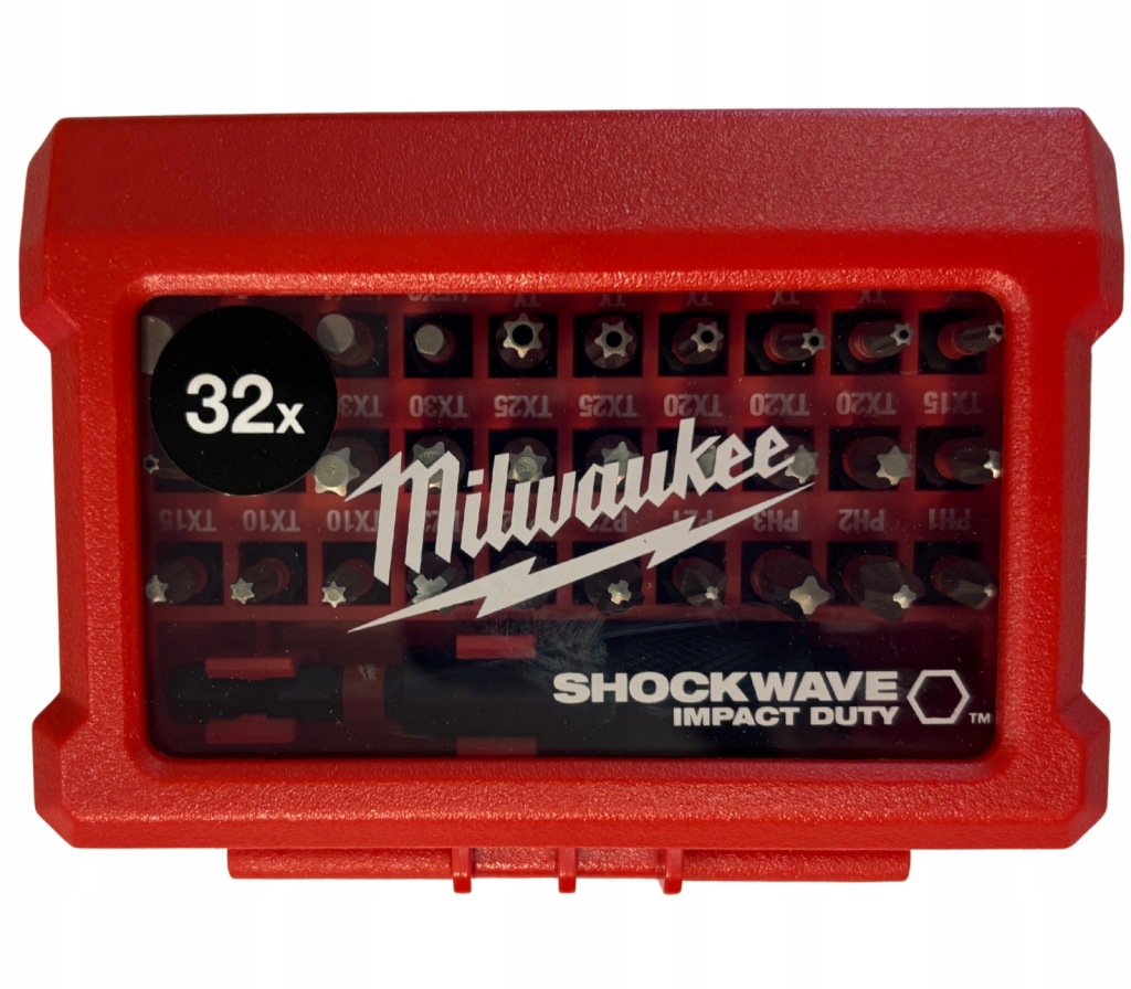 Milwaukee 4932464240 32x Bity Udarowe Wkrętarki TORX PZ PH HEX Imbus NR 2