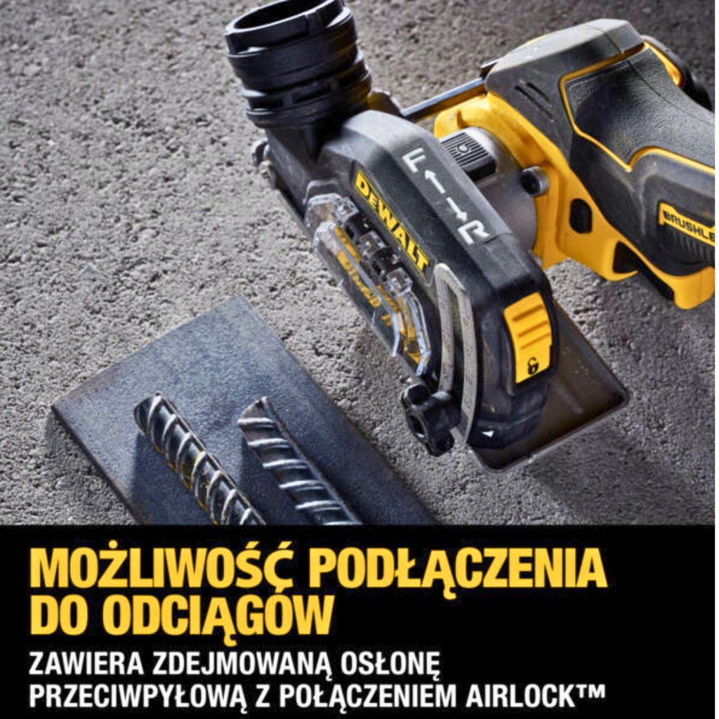 DEWALT DCS438N PRZECINARKA TARCZOWA SZLIFIERKA KOMPAKTOWA MAŁA 76MM 18V