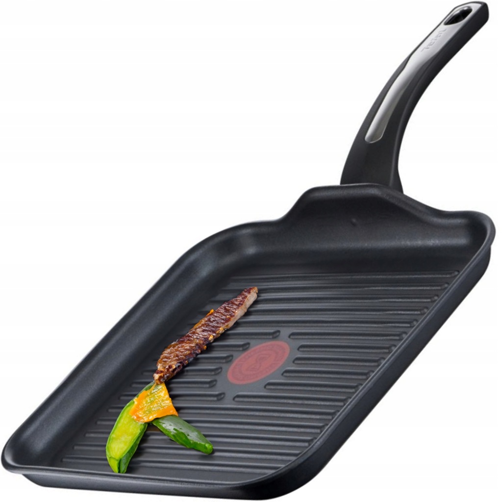 Patelnia grillowa Selection Tefal 26x26 cm tytanowa indukcja G2844032
