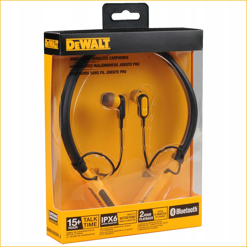 Słuchawki Dewalt Jobsite Pro (DXMA190-2091-DWG) Bluetooth 5.0 IPX6