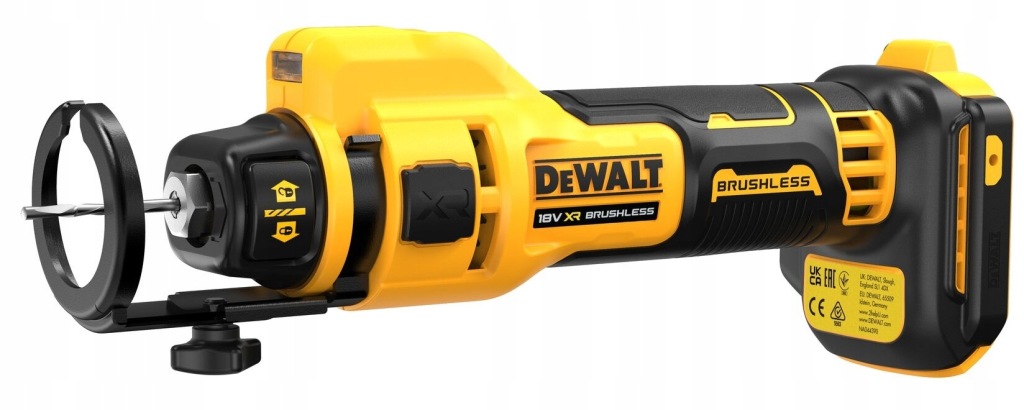 Akumulatorowa frezarka / wycinarka do płyt G-K, 18V DeWALT DCE555N
