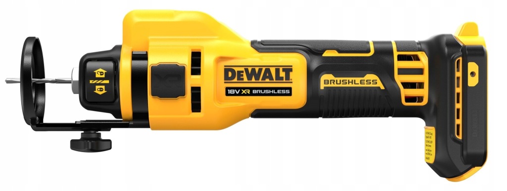 Akumulatorowa frezarka / wycinarka do płyt G-K, 18V DeWALT DCE555N