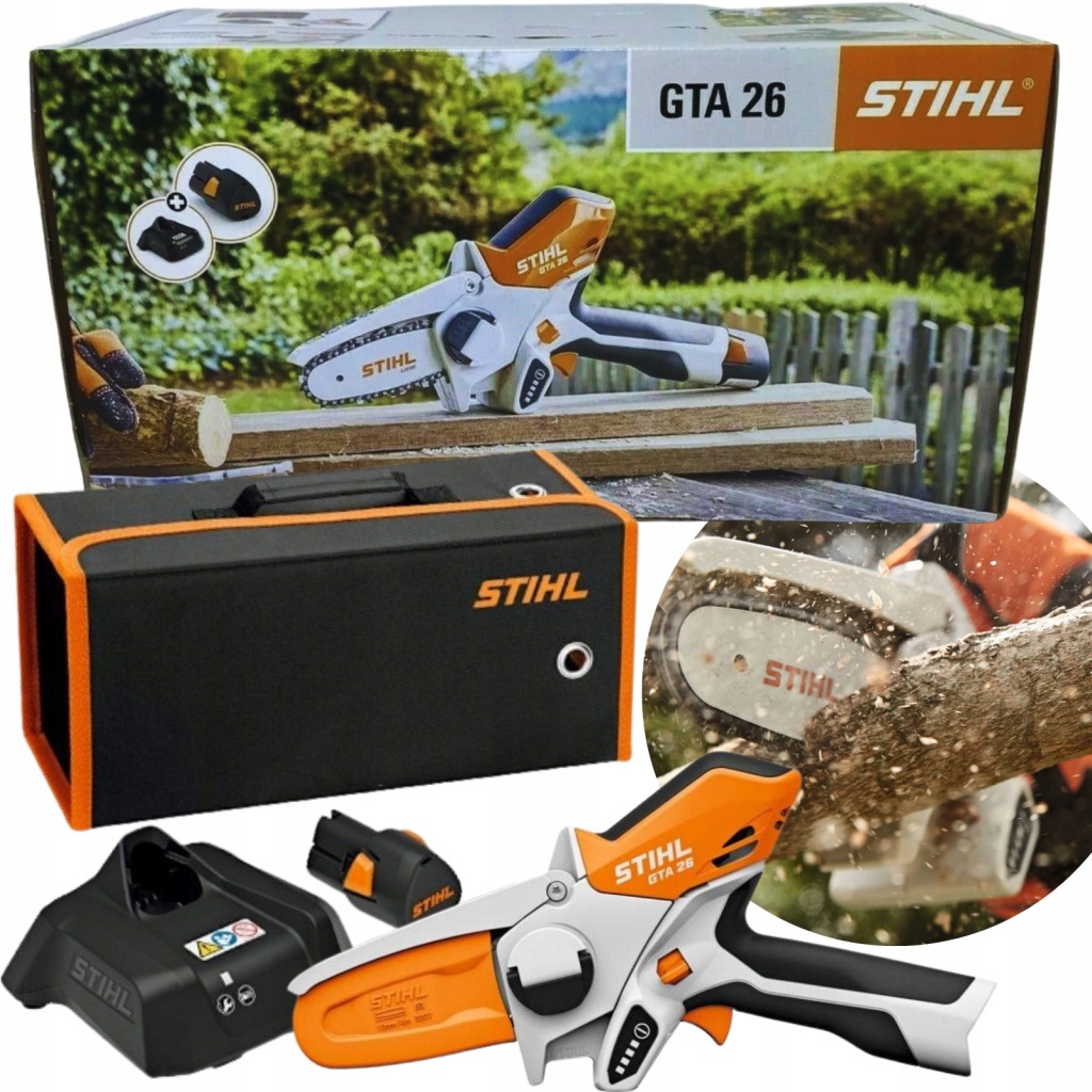 STIHL pilarka GTA 26 przecinarka zestaw z akumulatorem AS2 i ładowarką AL1 -