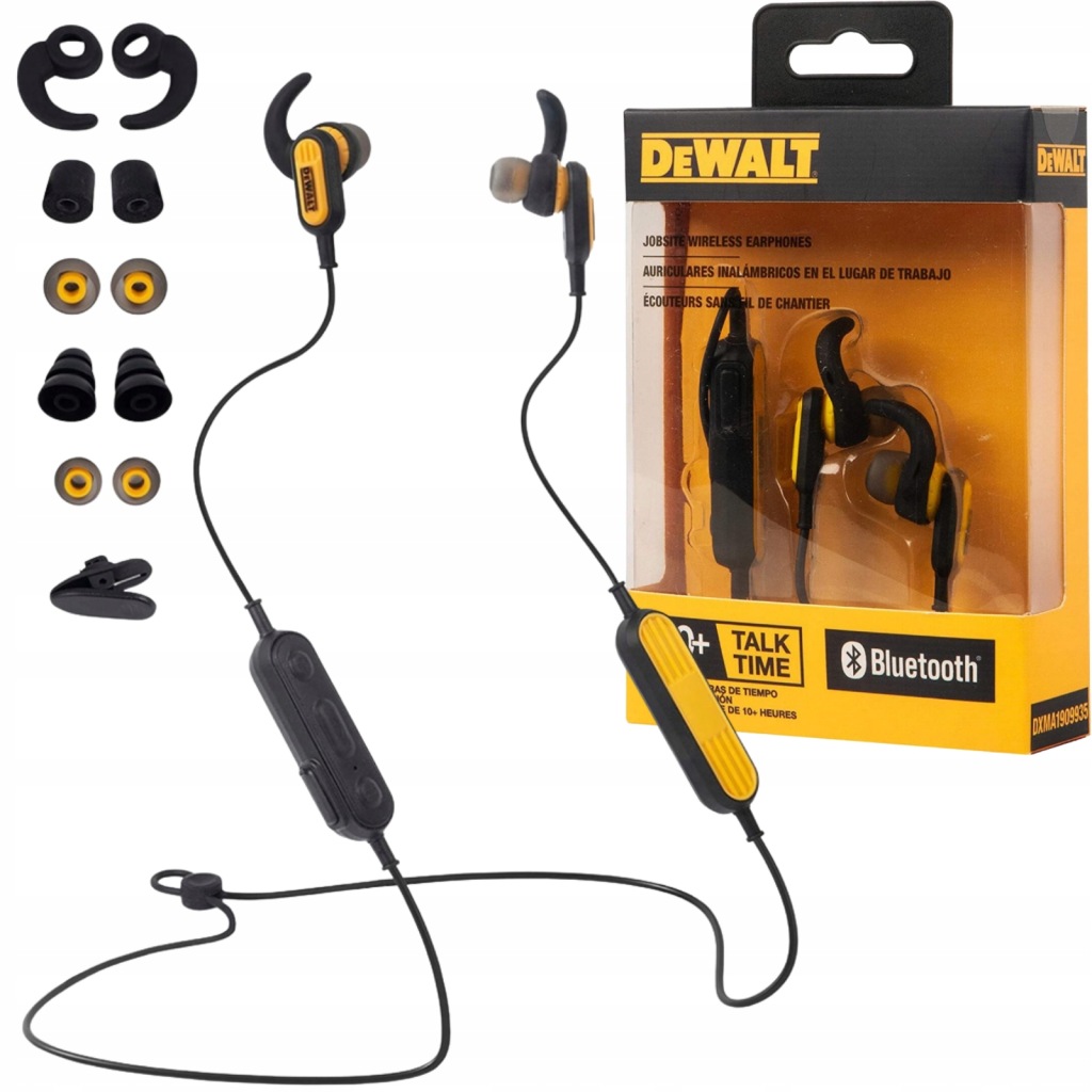 SŁUCHAWKI DOUSZNE JOBSITE BLUETOOTH 5.0 IP56 DXMA190-9935-DWG DEWALT