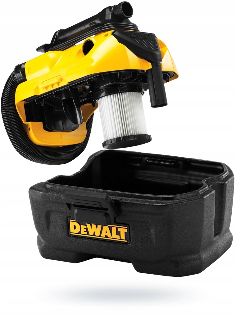 ODKURZACZ PRZEMYSŁOWY AC/DC DO PRACY NA SUCHO I MOKRO 18V DeWALT DCV584L