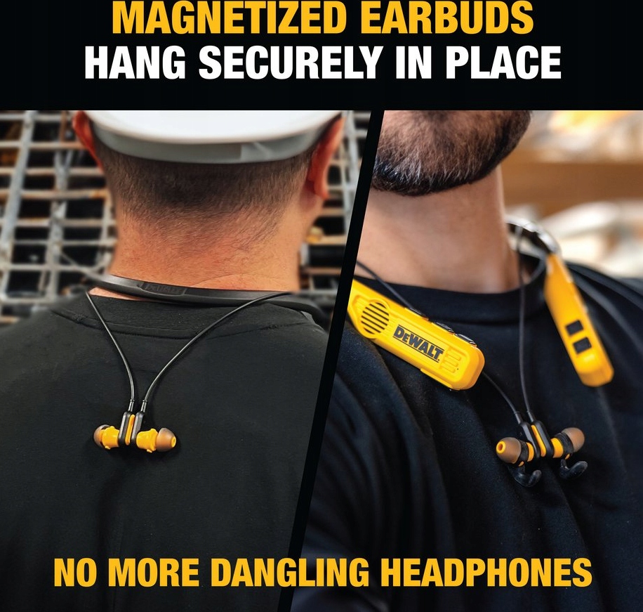 SŁUCHAWKI DOUSZNE EARBUDS JOBSITE PRO MAX BLUETOOTH 5.0 DXMA190-93 DEWALT -