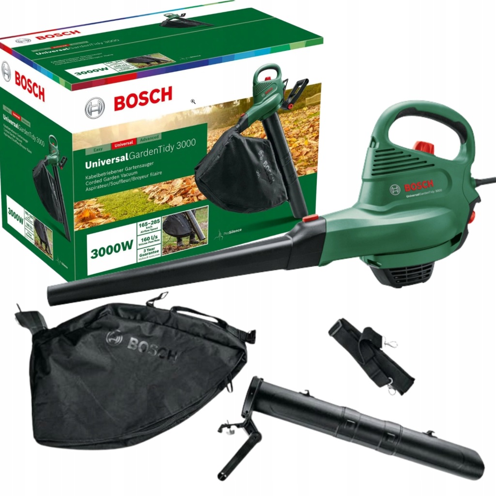 ODKURZACZ OGRODOWY DO LIŚCI + DMUCHAWA UNIVERSALGARDENTIDY 3000 BOSCH