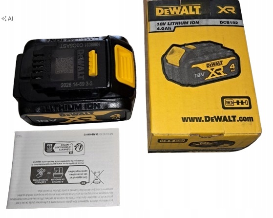Akumulator DeWalt 18 V XR Li-Ion 4,0 Ah DCB182