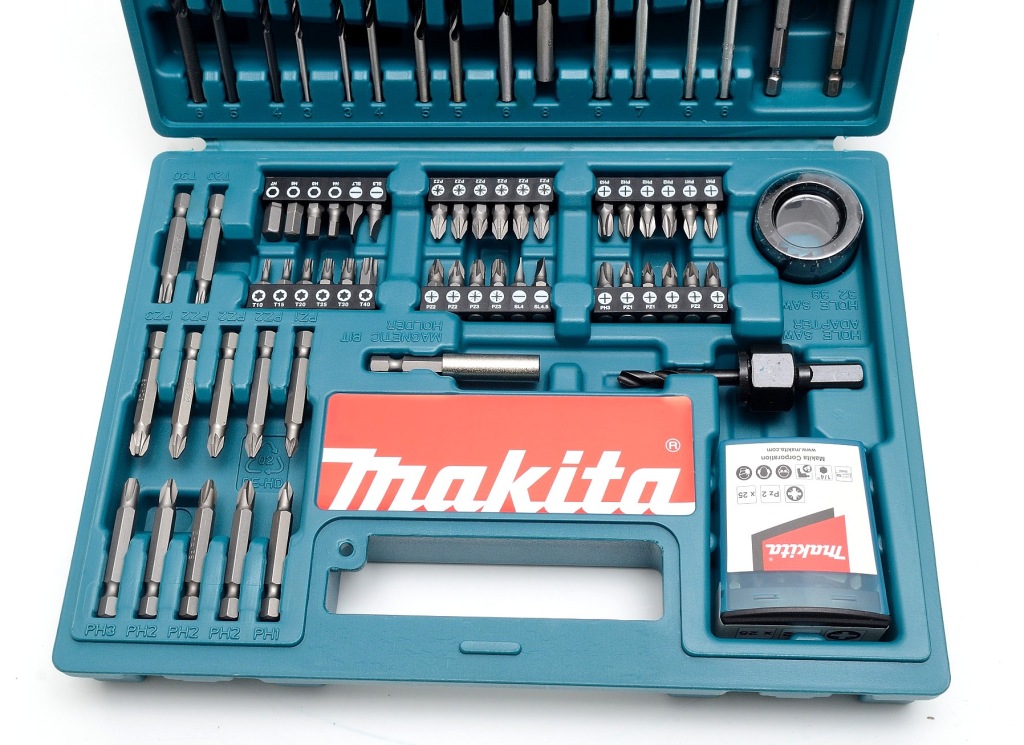 Zestaw wierteł i bitów Makita B-53811 100 szt. Kuferek Walizka