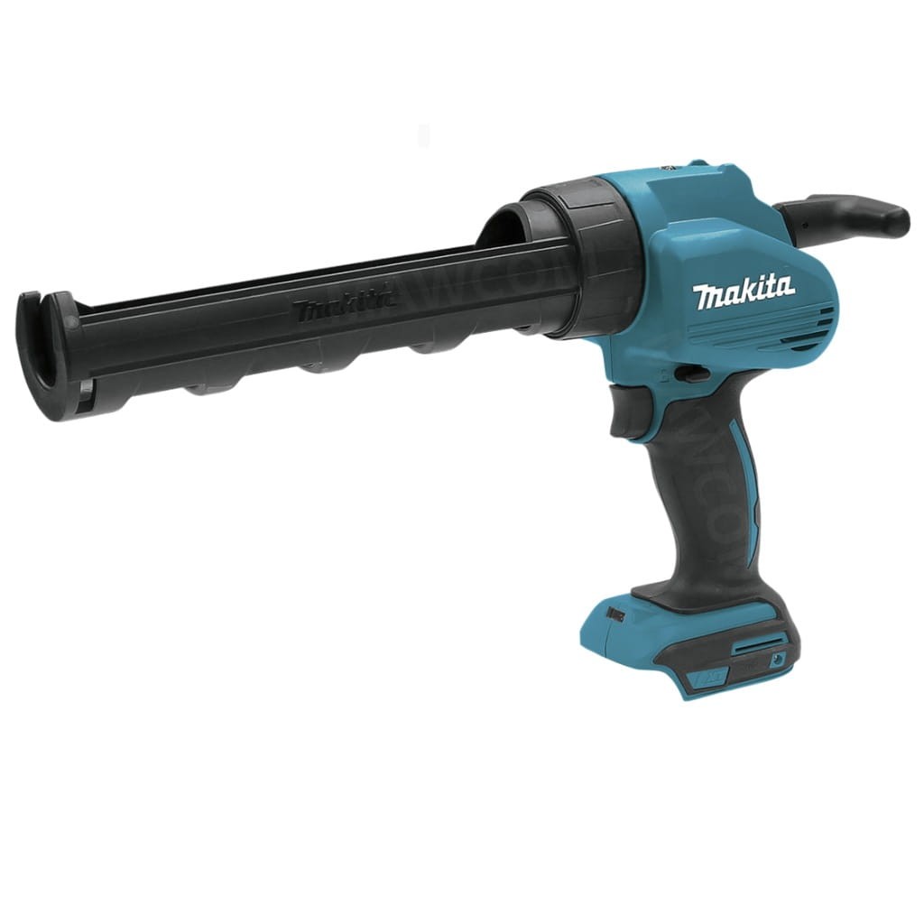Wyciskacz Makita 18V z zamontowanym uchwytem do standardowych kartuszy 300ml