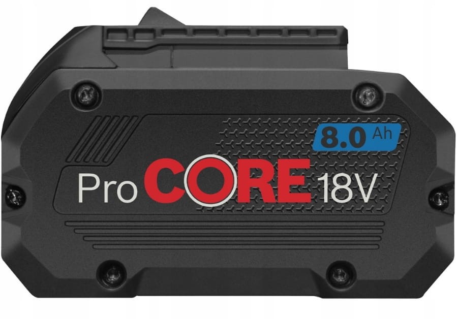 Widok boczny akumulatora Bosch ProCORE 18V 8.0Ah system CoolPack
