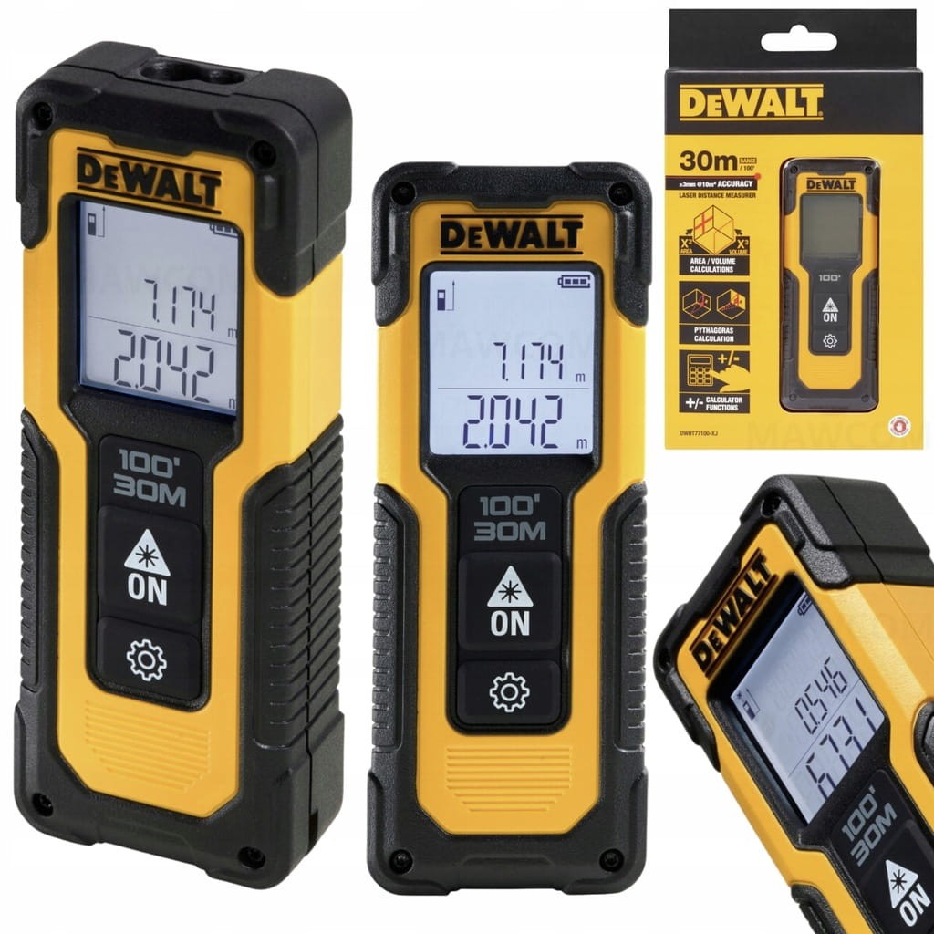 Dalmierz laserowy DeWalt DWHT77100 30m w oryginalnym opakowaniu typu blister