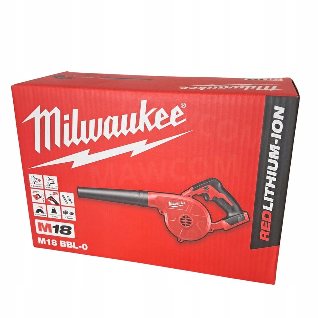 Oryginalne opakowanie kartonowe dmuchawy akumulatorowej Milwaukee M18 BBL-0