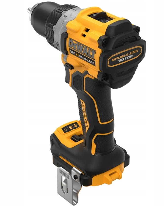 Tył i rękojeść wiertarko-wkrętarki DeWalt DCD800 - ergonomiczny chwyt