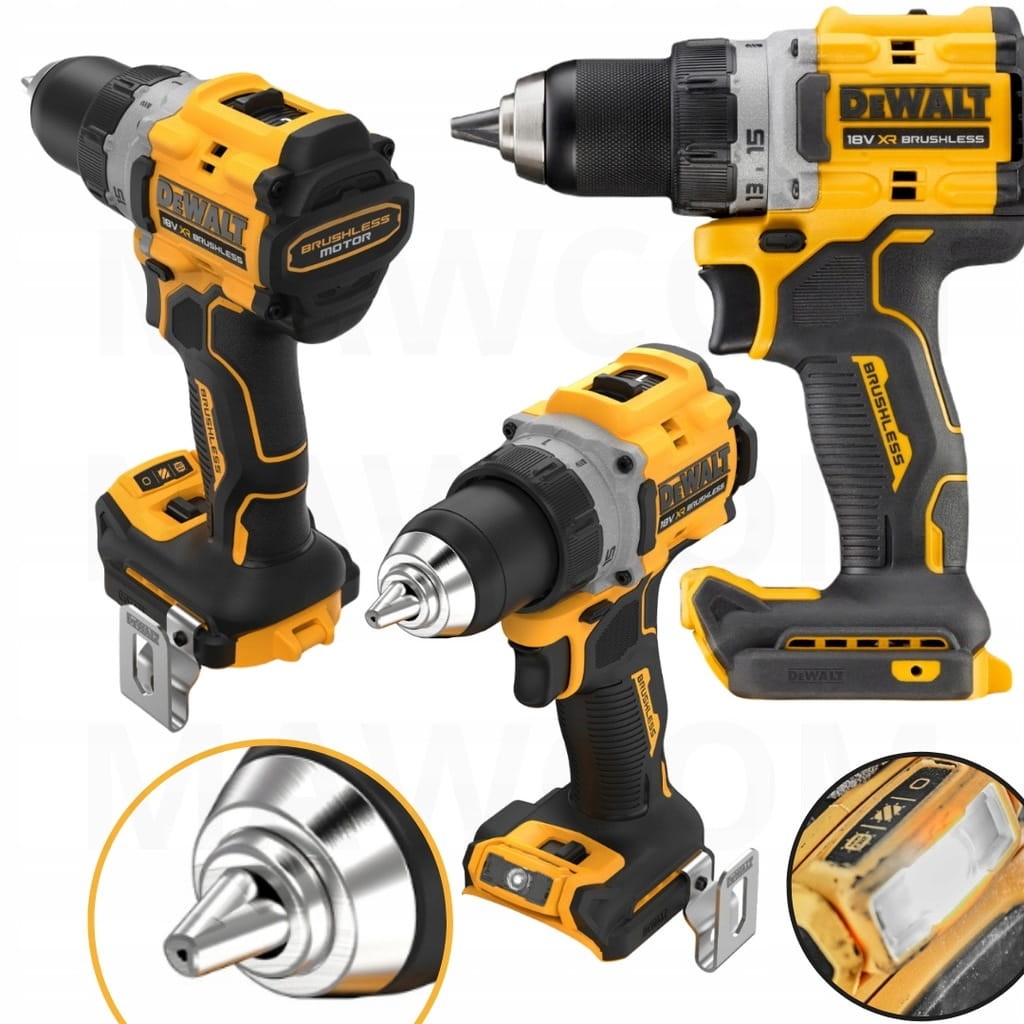 Rodzina wkrętarek DeWalt DCD800 - widok modelu bez udaru