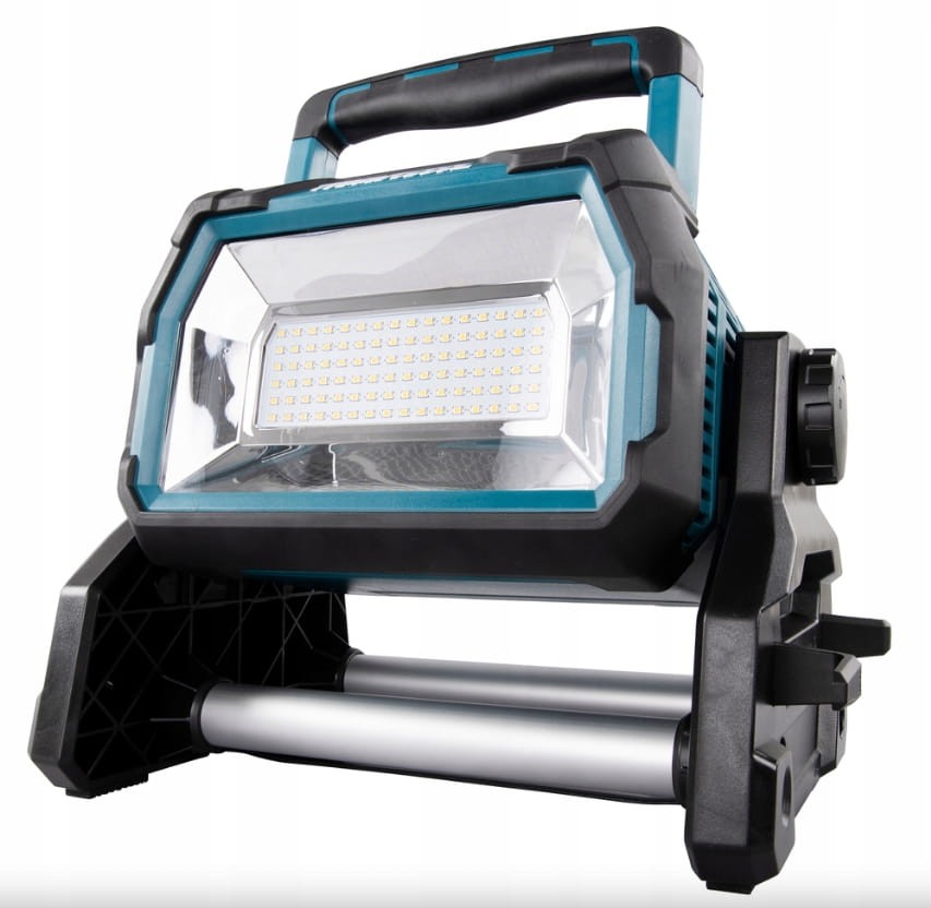 Reflektor budowlany Makita DML809 - widok z drugiej strony pod kątem