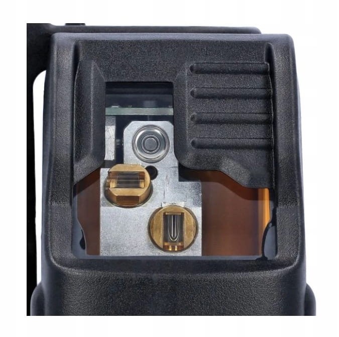 Metalowe elementy mechanizmu poziomującego w laserze DeWalt