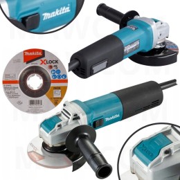Makita GA5080RX02 Szlifierka Kątowa 125mm 1400W (System X-LOCK / SJS II / Zestaw z tarczą)
