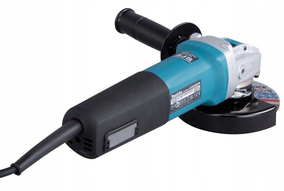 Szlifierka Makita 1400W X-LOCK z rączką boczną - widok 3/4