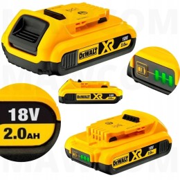Akumulator DeWALT 18V 2.0Ah XR Li-Ion DCB183 (Wskaźnik naładowania)