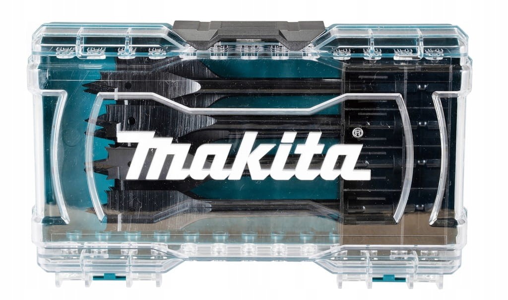 Opakowanie zestawu wierteł Makita E-08698 - wiertła piórkowe 12-32mm