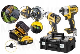 DeWalt DCF887P2 Zestaw Zakrętarka Udarowa 18V XR (205Nm / 2x 5.0Ah / TSTAK)
