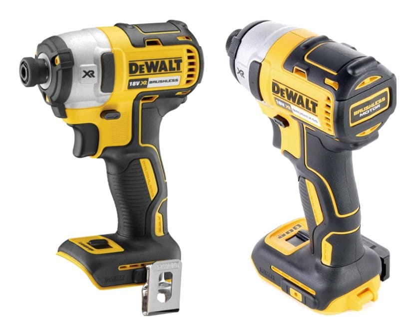 Profil boczny zakrętarki DeWalt DCF887N - kompaktowa głowica i ergonomiczny chwyt