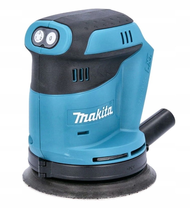 Makita DBO180ZJ 125mm - ergonomiczny uchwyt i kompaktowa budowa