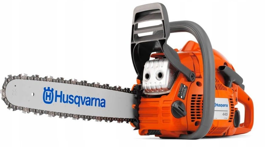 Pilarka spalinowa Husqvarna 445 II - widok ogólny na system Smart Start